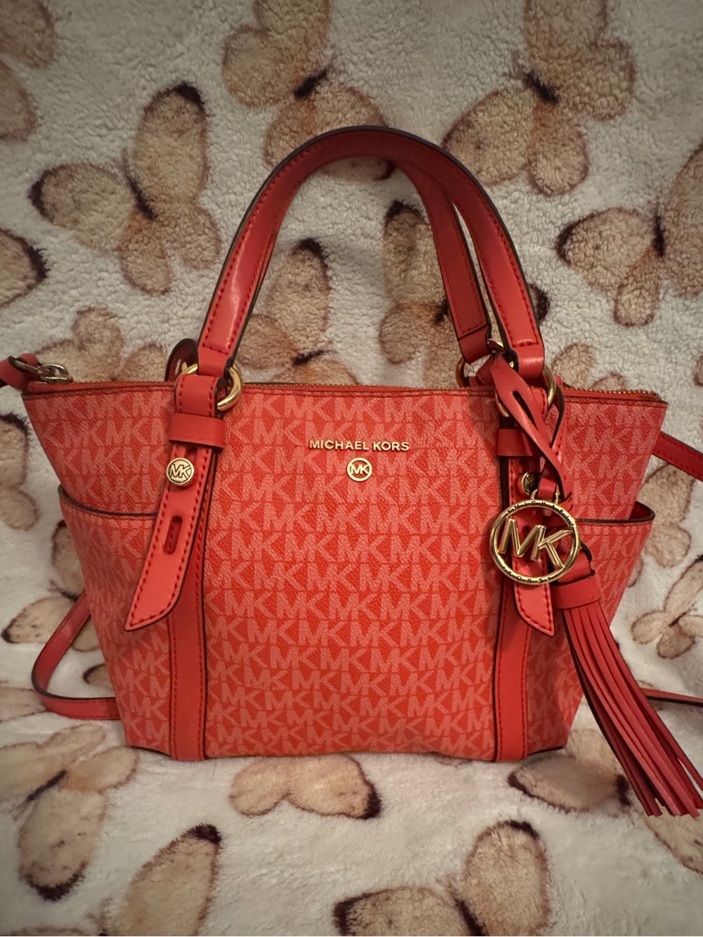 Michael Kors Orange Signature Logo Purse